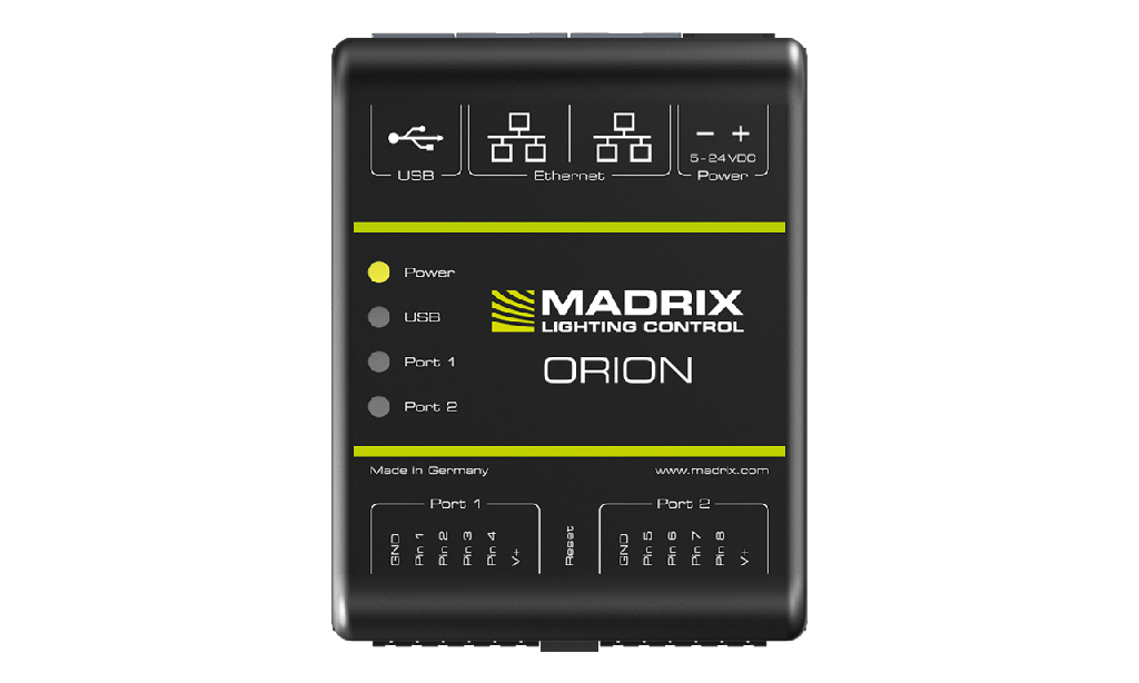 Madrix ORION ; Network Node; 8x Analog Inputs; DIN Rail