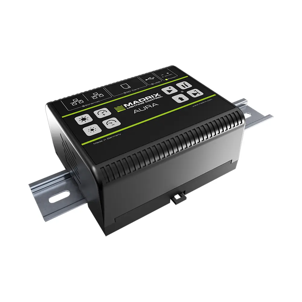 Madrix AURA 32, Stand-Alone Recorder/Player, 32 Universes Over Network, DIN Rail