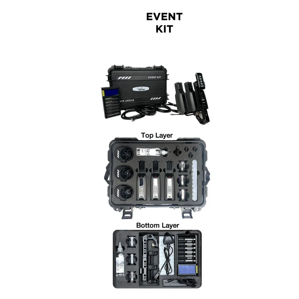 Smoke Genie Theatrical Fog Generator (Event Kit) in ABS case (Batteries not included)