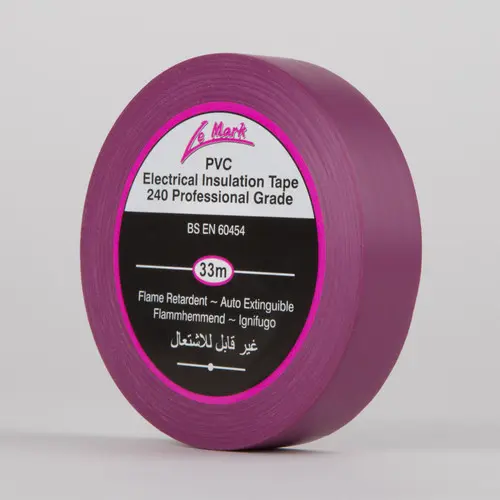 Le Mark Pvc Electrical Tape - Violet - 33M Roll