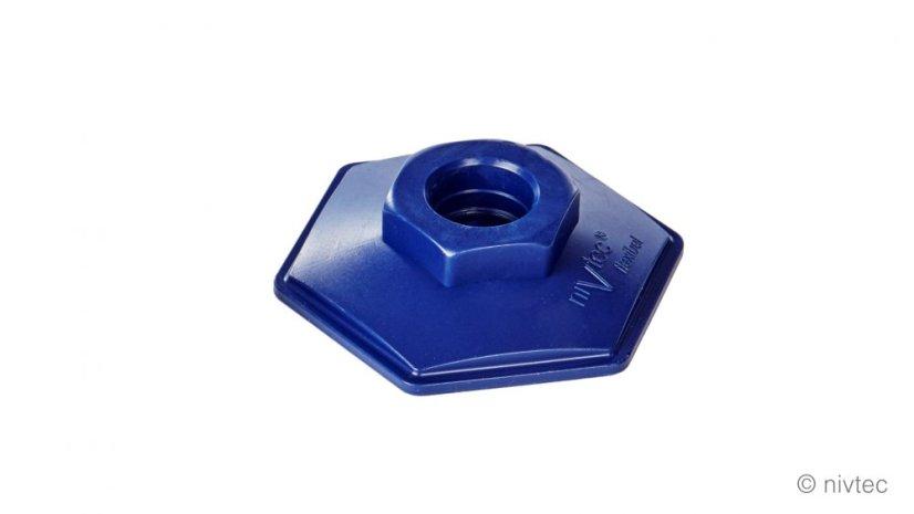 Nivtec base plate for levelling leg, break-proof, blue