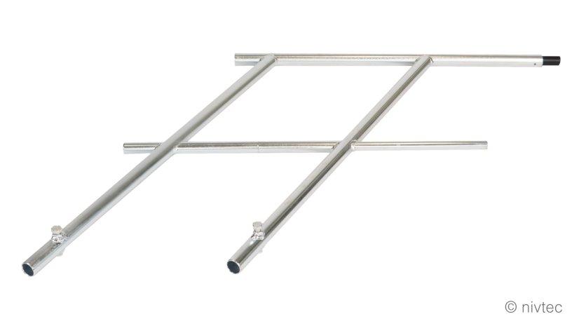 Nivtec stairway safety rails, H: 100 cm, double middle part