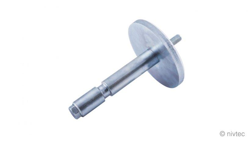 Nivtec support bolt for rails, ø 26 mm, steel galvanized