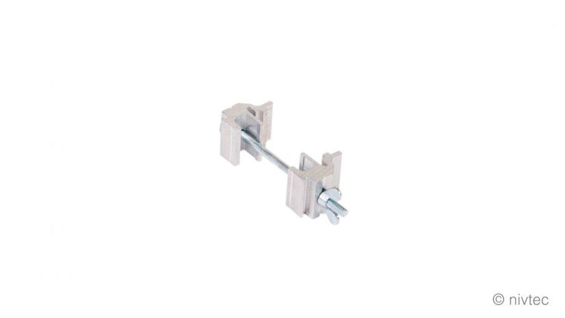 Nivtec platform link, alu, for special platforms with groove all around + ramps