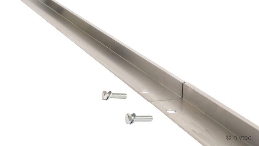 Nivtec alu chair blocking device, blank, length 100 cm, incl. 2 screws + washers