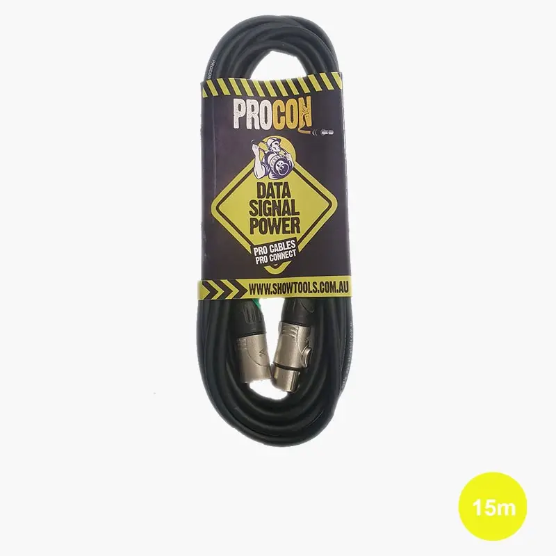 ProCon IP67 3 Pin DMX Cable - Touring Grade :15M