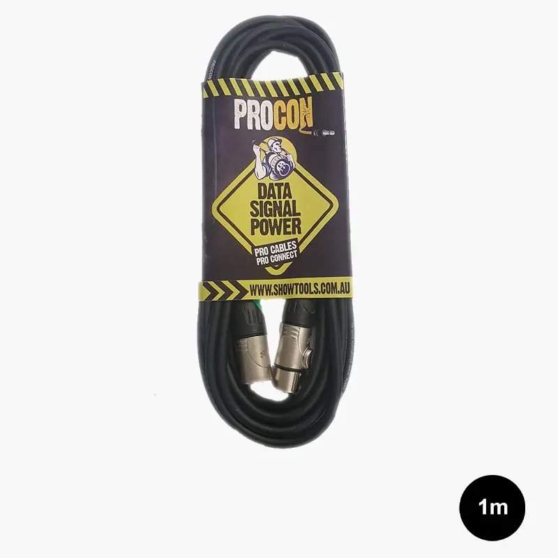 ProCon IP67 3 Pin DMX Cable - Touring Grade :1M