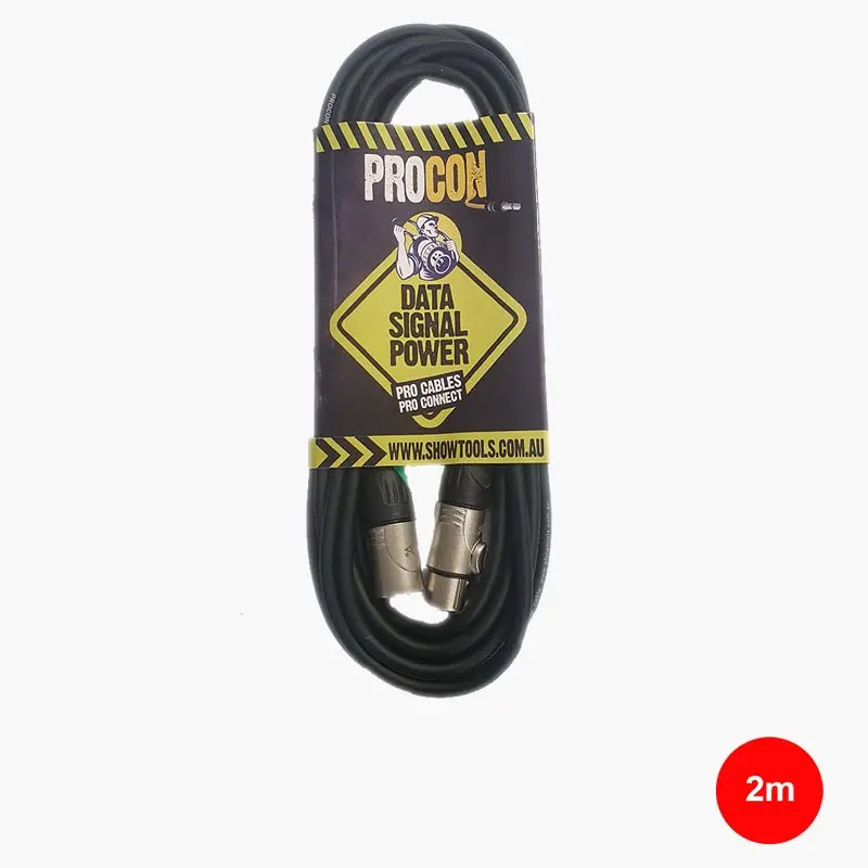 ProCon IP67 3 Pin DMX Cable - Touring Grade :2M