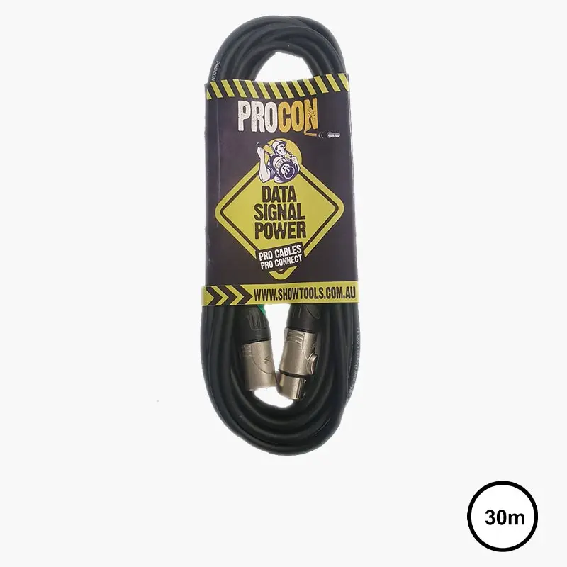 ProCon IP67 3 Pin DMX Cable - Touring Grade :30M
