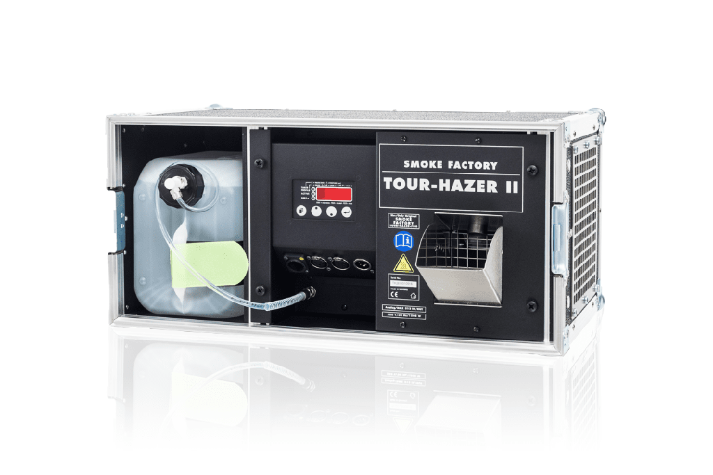 Smoke Factory TOUR-HAZER II S 230v / 1500w, DMX Amptown Flight Case