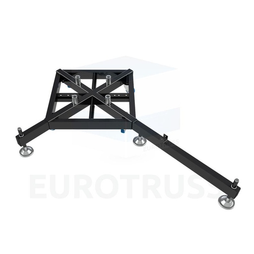 [BASE-02] Eurotruss Prof. Steel Base Black + Wheels + 4x BOB077
