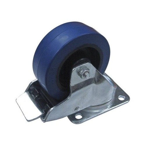 [W9008-V6] Penn Elcom W9008-V6 Standard Blue Castor 100mm - Braked