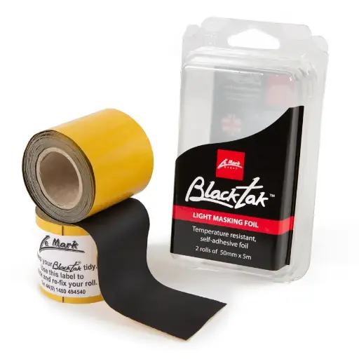 [BTBLISTERMINI] Le Mark Blacktak Foil Tape - Matt Black- Mini Blister Pack 50Mm X 5M,