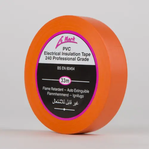 [LEMPVC19O] Le Mark Pvc Electrical Tape - Orange - 33M Roll