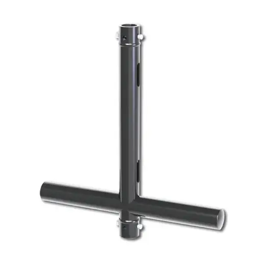 [T45768] Doughty 500MM Tee with Through Connector (Black)