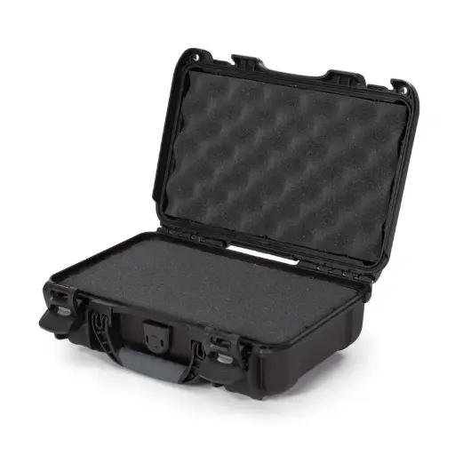 [909S-010BK-0A0] Nanuk Case 909 w/foam - Black, Exterior Size (LxWxH) 321 mm x 229 mm x 111 mm
