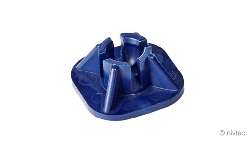 [NT-200 605] Nivtec swivel base plate for levelling legs with ball bearing, blue