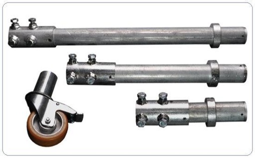 [NT-206 011T] Nivtec Extension Adapter for 10cm Transport Wheels H=40 cm