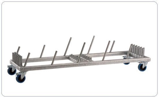 [NT-806 010] Nivtec rail trolley, large, for 12 large rails, 194 x 60 cm