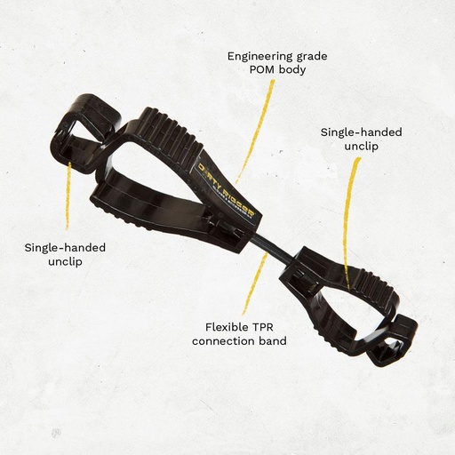 [DTY-GLOVEGUARDBK] Dirty Rigger Glove Clip - Black