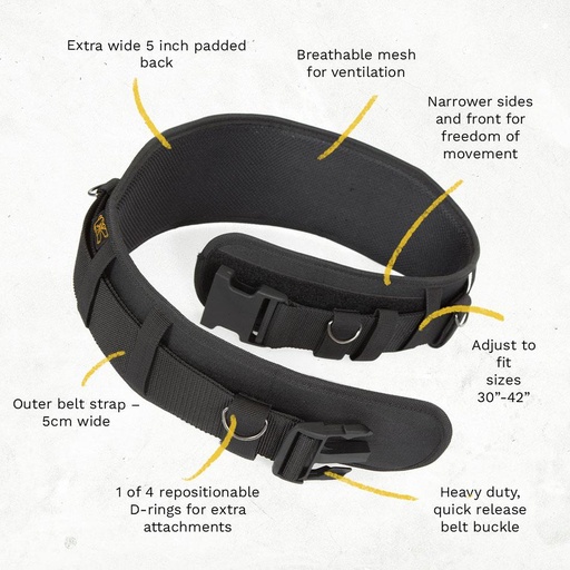 [DTY-UTILBELT] Dirty Rigger Padded Utility Belt